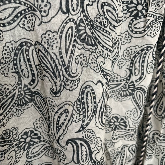 Sundance Smocked Adeliah Paisley Print Boho Top Missing Cami Oversized XS - Picture 11 of 12
